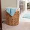 Household Essentials Wicker Basket Laundry Hamper with Liner